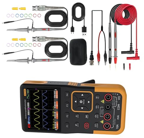 Compact 50Mhz Handheld Oscilloscope with Long Battery Ideal for Lab Research & Education Field Testing Oscilloscope