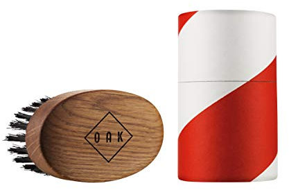 OAK Bartbürste 1 stk - Feuchtigkeitsspendend, Revitalisierung, Schmutzentfernung, Peeling - Braun, Wildschweinborsten