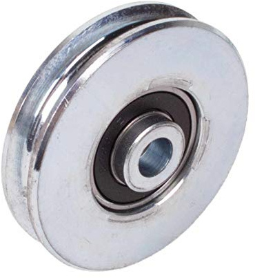 Seilrolle Ø80 | Ø100 | Ø120mm für Ø8mm Seile, Umlenkrollen, Kabelrollen (Ø80mm)