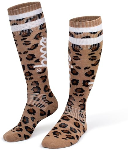 Eivy Chaussettes en Laine Pom Girl, léopard, 39-41 Femme