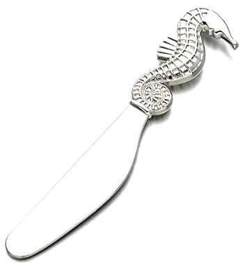 ARFUKA Coltello da burro spalmatore per burro con manico a forma di ippocampo, multiuso, per cucina, compleanno, matrimonio, Natale