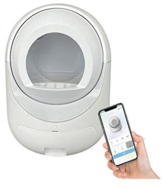 LERORA Lettiera per Gatti autopulente 90L Lettiera for Gatti Toilette Automatica autopulente Cat Lettiera for Gatti autopulente Doppia rimozione degli odori Sandbox Cat(3)