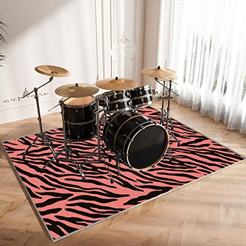 CDVR Drum Teppich Schlagzeug Teppich Schallschutz Teppich Schallschutzmatte rutschfeste Trommel Teppiche Schallschutzdecke, Drum Rug Matte Drumteppich Schlagzeugteppich 120 x 80 cm (Verdickter)