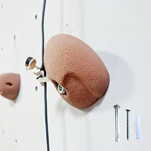 Klettergriffe 5 Stück Klettergriffe für Kinder und Erwachsene, Braune Handgriffe aus Polyresin für Den Heimschulspielplatz, Kletterwand-Set für Anfänger Im Innen- und Außenbereich ( Color : 5pcs , Siz