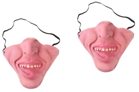 Holibanna 2st Halbmaske Aus Lustige Halloween- Cosplay- Halbmasken-cosplay Kostüme Für Erwachsene Hälfte Wohnkultur Für Halloween Lustig Bilden Fräulein Erwachsener