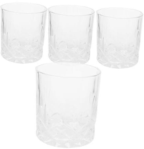 COLLBATH 4pezzi Bicchieri Da Whisky Elegante Da Design Unico Per Cocktail e Vino Accessorio Per Eventi e Feste Perfetti Per Brindisi e Decorazioni Tavola