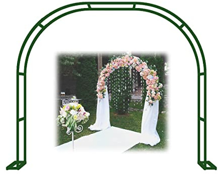 Arche de jardin en finition bois - Treillage parfait pour plantes grimpantes, fêtes, mariages, anniversaires, tonnelle d'extérieur avec base