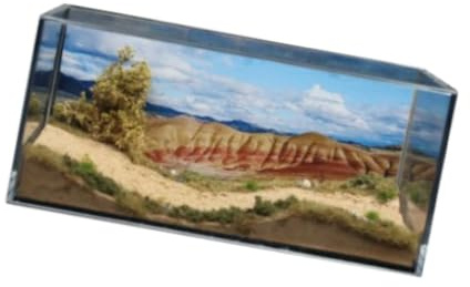 Harilla 1/64 Modellauto-Szene, Diorama-Hintergrund, Szenenmodell, DIY-Modell, Zubehör mit Aufbewahrungsbox für Druckgussauto, winzige Figur