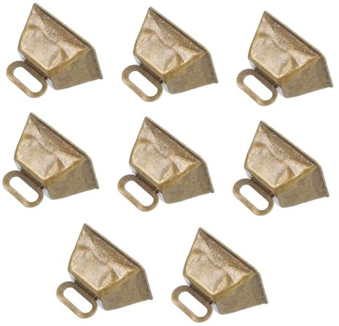 PERSELOSO 8stücke Rustikale Vintage Kuhglocken Teiliges Für DIY-Handwerk Weihnachtsbaum Und Heimdekoration Klangklingeln Für Haustiere Und Festliche Anlässe