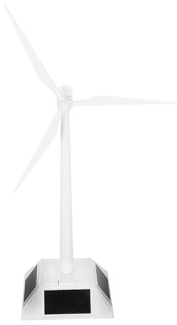 Luxshiny Solarbetriebene Tisch-windmühle Modell Miniatur-windmühlenhandwerk Kunststoff-windmühlenmodell Kinderspielzeug Wissenschaftliches Werkzeug Für Desktop-windmühle Mit Drehbarem Präse