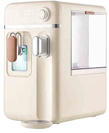 Distributeur d'eau portable avec machine à glaçons intégrée – Design de comptoir en acier inoxydable pour une production rapide de glace à la maison ou au bureau