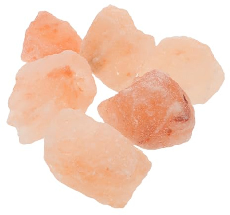 Hemobllo Sel Rose de Himalaya Vrac Morceaux de Cristaux Naturels pour Décoration Intérieure Lampes et Bols Pierres de Sel Gemme