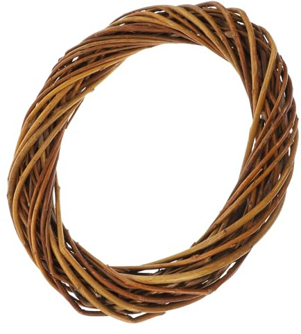 Tofficu Couronne en Osier pour Loisirs Créatifs 20 CM Cadre Soi-Même Décoration Noël Mariage