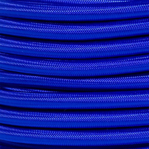 PARACORD PLANET Corda elastica elastica in nylon da 3/8 pollici per lavori di lavorazione a corda elastica – Vari colori – 10, 25, 50 e 100 piedi – Made in USA