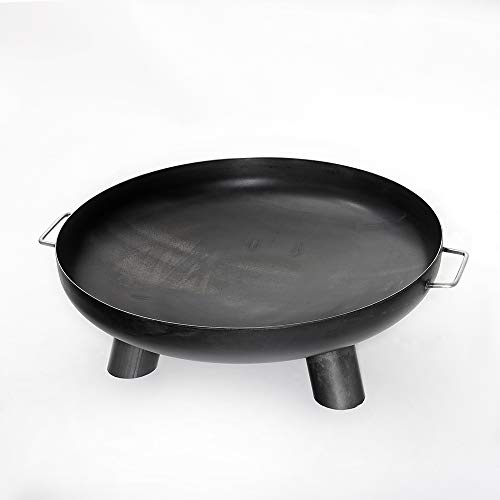Czaja Feuerschalen® Feuerschale Coburg Ø 60 cm ohne Wasserablaufbohrung - Feuerschalen für den Garten, Terrasse und Balkon, Feuertonne und Feuerkorb, große Feuerstelle für den Garten