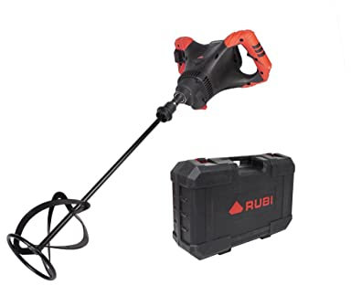 RUBI | Rubimix-9 Power Max + Valise 230V 50-60Hz | Malaxeur Électrique Polyvalent et Puissant | Adapté aux Colles Ciment, Résines, Peintures et autres Matériaux. | Forte Puissance 2100 W