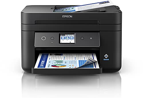 Epson WorkForce WF-2880DWF 4-in-1 Tinten-Multifunktionsgerät (Druck, Scan, Kopie, Fax, ADF, WiFi, Ethernet, NFC, Duplex, Einzelpatronen, DIN A4), inkl. 4 Monate ReadyPrint Flex Tintentarif