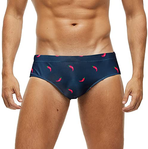Arcweg Costume da Bagno Uomo con Pad Rimovibile e Coulisse Slip e Parigamba da Bagno Pantaloni Corti Elastico a Vita Bassa Nuoto
