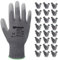 ANDANDA 24 Pair Safety Work Gloves, Seamless Knit Glove with Polyurethane(PU) Coated on Palm & Fingers, Ideal for General Duty Work like Warehousing/Logistics/Assembly, L