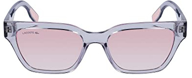 Lacoste Women's Sunglasses L6002S - Light Grey with Gradient Rose Flash Lens