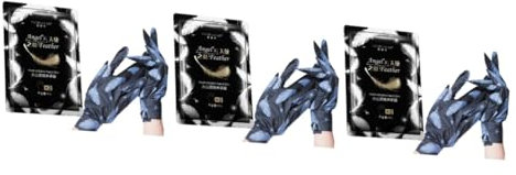 minkissy 3paare Vulkanerde Handmaske Aufhellende Und Peeling Entfernt Nagelhaut Feuchtigkeitsspendende Handschuhe Für Trockene Hände
