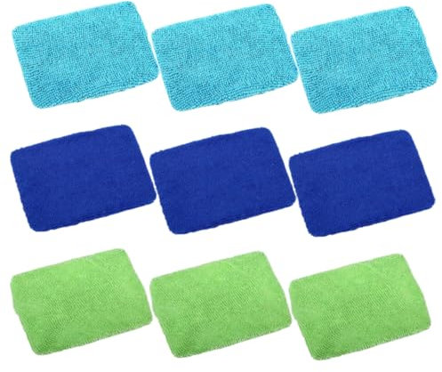 WOFASHPURET 9pièces Chiffons De Nettoyage pour Vitres Et Pare-Brise Outils De Nettoyage Réutilisables Foncé pour Voiture Et Maison