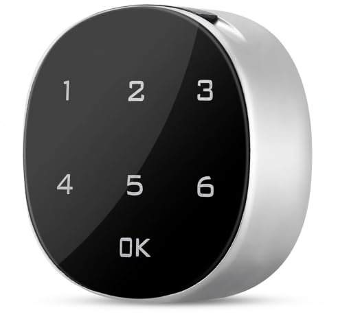 Electronic Cabinet Lock, Touch Screen Digital Electronic Password Coded Lock, Electronic Lock Box for Cabinet Mailbox File Sauna Drawer
