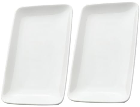 Anneome 2pièces Plateau Céramique Pour Bijoux Rangement Élégant Et Compact Assiette De Présentation Décorative Pour Anneaux Et Petits Objets Finition Lisse Et Résistante Pour Salle De Bain