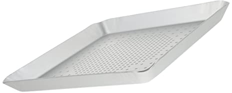 Alipis Teglia Quadrata Per Pizza Fori Da 3 Mm 10 Pollici Modanatura Integrata Pratico Accessorio Per La Panificazione Domestica