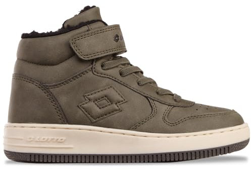 Lotto PALIOT FUR K Sneaker, Olive/Black, 34 EU