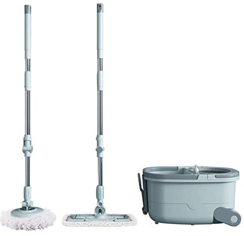 Mop Microfiber Spin Mop & Bucket Floor Cleaning System Floor Cleaning Tool Bucket With WheelsWring Dryer (Green) Anniversary Warm as ever