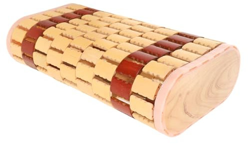 Yardwe Almohada De Bambú Cuello Almohada Cervical Antisudor para Baño De Vapor Uso Casa o Verano