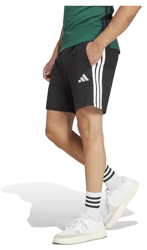 adidas Men's Essentials 3-Streifen Single Jersey 7-Inch Shorts Black/White 3XL