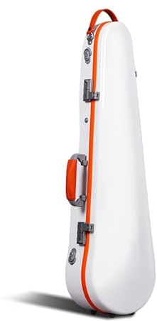 Geigenkasten 4/4-3/4 Universal Violine Fall Weiß Dreieck Carbon Faser 4/4 Violine Fall Kompression Beständig Violine Fall