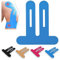 10pcs kinesiology tape knee pre cut,Kinesiotape hipoalergénico,Cinta kinesiologica impermeable,Súper elástico/transpirable, se puede vendar durante 5-7 días,para el Dolor de Rodilla, Lesiones (azul)