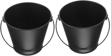 JOINPAYA 2pièces Seau à Graisse pour Barbecue Métal Seau à Huile pour Accessoires pour De Récupération pour Barbecue