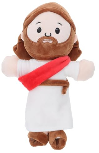 MUCKLILY Jesus Plüschpuppe Kuscheltier Jesus Figur für Dekoratives Kissen für Zuhause Einzigartiges zu Weihnachten Ostern oder Besonderen Anlässen Hochwertige Verarbeitung