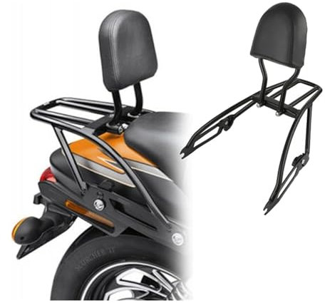 Portaequipajes Moto para H&Arley para Street XG500 XG750 500 750 2015-2020 Tubo Escape Portaequipajes Motocicleta Protectores Motor(Rack+Backrest)