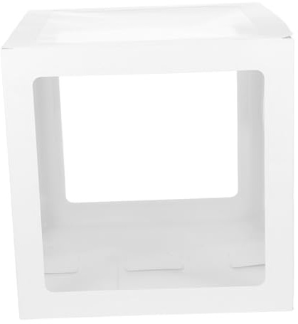 ORFOFE Scatola Trasparente per Palloncini Contenitore Decorativo per Matrimonio Compleanno Box per Eventi e Sorprese