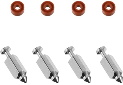 HOODANCOS Kit Aiguilles Pointeau Carburateur Tondeuse avec Joints Caoutchouc Remplacement Compatible Valves Flotteur Durables pour Débroussailleuse et Tondeuse à Gazon