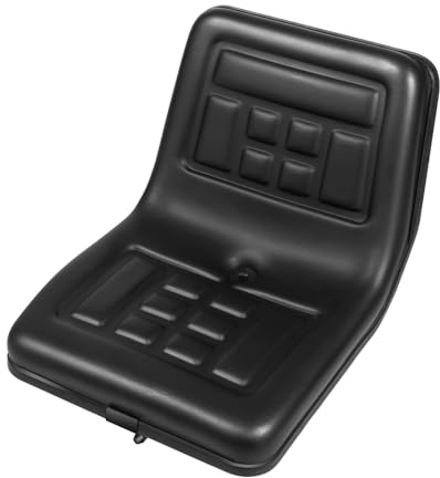 Sedile universale per carrello elevatore, 35 x 38,5 x 30 cm, fino a 100 kg, con regolazione longitudinale di 16 cm, sedile per trattore e carrello elevatore