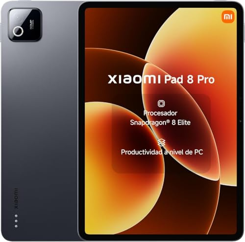 XIAOMI Pad 8 Pro 8GB/256GB, Tablet 11.2 3.2K, Snapdragon 8 Elite, Cristal Mate, WiFi 7+Bluetooth 6.0, Batería 9200 mAh(Cargador no Incluido), Gris