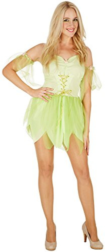 dressforfun® Damen Zauberfee Kostüm, Sexy Kleid mit Armstulpen, Karneval Fasching, Grün, Feenkostüm, Elfe, Märchenfee, Waldfee, Fantasy, Mottoparty, Verkleidung, Faschingskostüm