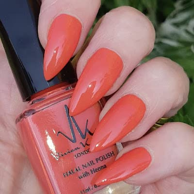 Esmalte de uñas permeable Vivien Kondor Henna Halal Ha15 Coral Reef 11 ml