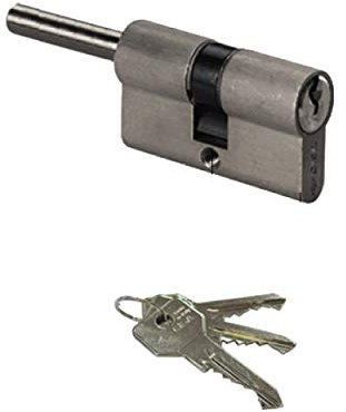 Art. 0G307070N CILINDRO SAGOMATO C2000 Predisposto pomolo con gambo 65 mm Nichelato - L - 60 - A - 30 - B - 30