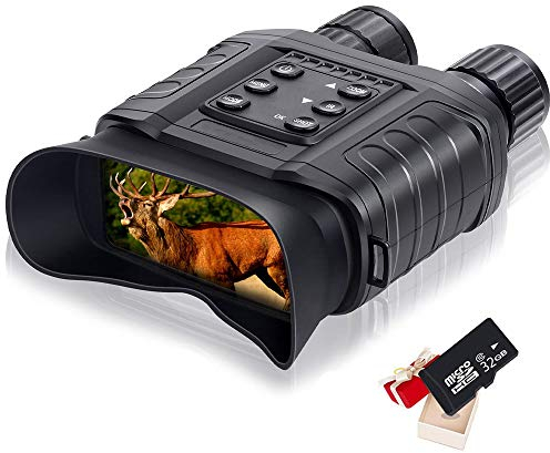 BraveKing HD Digitales Nachtsichtgerät 4 X 20 Zoom Nachtsicht 1640 ft/500M Erkennungsweite 4 TFT LCD Bildschirm Infrarot Wasserdichtes Fernglas Schießen Sie Eine Bilder/Videos mit 32G Speicherkarte