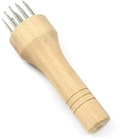 TOSSPER Acero Inoxidable Carne Mazo para Carne Ablandador De La Aguja con De Madera De La Cocina De Procesamiento Gadget De Cerdo Carne De Vaca