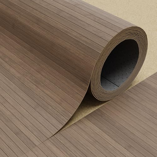 DE-COmmerce Fertigparkett aus Bambus FLEXBAMBOO 150x200 cm Bodenbelag mit rutschhemmender Rückenausstattung 200 cm Breite | Farbe: taupe