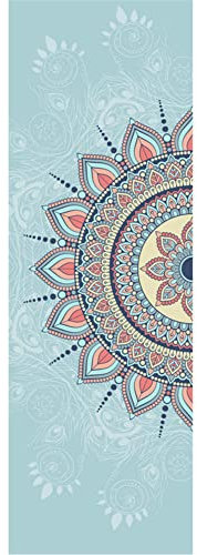 Morbuy Hot Yoga Handtuch Mikrofaser Yoga Mat 183 * 61cm rutschfest Fitnesstuch Weich Atmungsaktiv Antirutsch Yogatuch Gilt für Fitness Ausbildung (183x61cm,Lotus Blume)