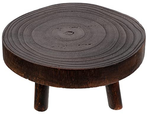 Zerodeko Holz Hocker Pflanzenhocker Blumenhocker Sitzhocker Tortenständer Holzhocker Tritthocker Blumenständer Pflanzenständer Servierplatte für Zuhause Büro Innen Außen Kaffee
